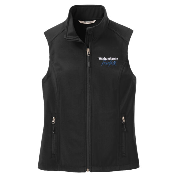 Volunteer Fairfax Embroidered - Ladies Core Soft Shell Vest Thumbnail